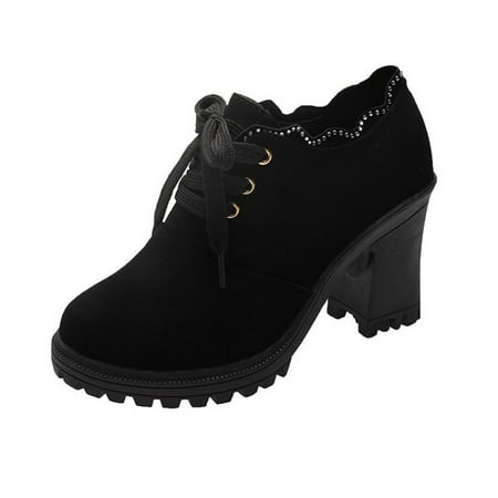 

BELLZELY Womens Shoes Sandals Clearance Womens Fashion Boots Bandage Round Toe High Heeled Boots Shoes