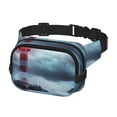 thumbnail image 2 of Easygdp Lighthouse in a Stormy Sea Fanny Packs para Mujeres y Hombres, Bolsa de Cinturón, Bolsos de Cruz para Trabajo/Correr/Senderismo, 2 of 9
