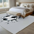 thumbnail image 4 of Abstract Football Area Rugs 5x7 ft Soccer Ball Break The Wall Modern Art Washable Rug Non Slip Indoor Carpet Absorbent Floor Mat for Living Room Bedroom Dining Room, 4 of 9