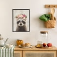 thumbnail image 4 of WFSposter Cute Raccoon Canvas Painting Retro Animal Portrait Wall Art Decor Funny Raccoon with Garland Picture Framed Safari Animal Art Print Posters for Nursery Kids Bedroom Home Decoration 12x16", 4 of 7
