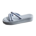 thumbnail image 1 of toraway Womens Sandals Size 9 Ladies Fashion Summer Solid Color Leather Open Toe Thick Sole Casual Sandals 8, 1 of 4