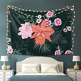thumbnail image 6 of YFYANG Vintage Hibiscus Pattern Tapestry, Bedroom Dormitory Living Room Decoration Tapestrys Wall Hanging , 80 x 60 in, 6 of 8