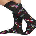 thumbnail image 2 of Printsupport Women 12 mmHg Support Socks  Regular  Pineapple Toss, 2 of 7