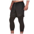 thumbnail image 2 of Mensfull Length Pants Clearance Sports Coverall Workout Gym Cropped Pants Black Scrub Pants ,Black,M, 2 of 8