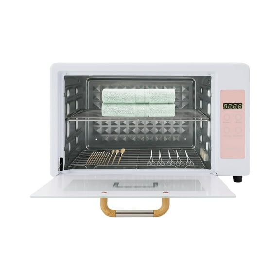 24L Large Sterilizer for Nail Tools, Sterilizer for Esthetician, Multi-Functional Nail Cleaner Box, Cleaning Cabinet for Home Use, Barber, Beauty Salon, Spa Pink