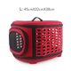 thumbnail image 3 of Bolsa de viaje para mascotas, bolsas para gatos y flores, transpirable, rosa, plegable, para perros pequeños, para exteriores, bolso de hombro plegable para gatos, 3 of 5