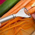 thumbnail image 5 of Juego de 2 peladores de verduras, pelador de verduras en forma de Y de acero inoxidable, pelador de frutas, pelador de patatas, zanahorias y manzanas, utensilio de cocina, 2 piezas, 5 of 5