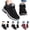 Black, variant on Womens Winter Snow Boots Ladies Warm Furry Lined Ankle Booties Waterproof Arch Support Outdoor Hiking Shoes with Hook Loop Black 6.5