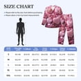 thumbnail image 4 of Balery Pink Glitter Heart Candy Pijama para Hombre de Dos Piezas con Manga Larga, Conjunto de Dormir y Descanso Suave con Bolsillos-X-Large, 4 of 7