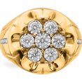 thumbnail image 4 of 14K Yellow Gold Lab Grown Diamond Si1/Si2, G H I, Men's Ring (Size 10) Made In India rm5839-062-10ylg, 4 of 5