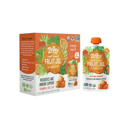 Zellee Organic Plant-Based Jel Apple Mango Fruit Jel