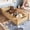 Natural, variant on Full Low Profile Floor Bed with Full-length Guardrails,White
