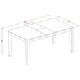 thumbnail image 4 of East West Furniture Nicoli 6-piece Wood Dinette Set in Buttermilk/Cherry, 4 of 6