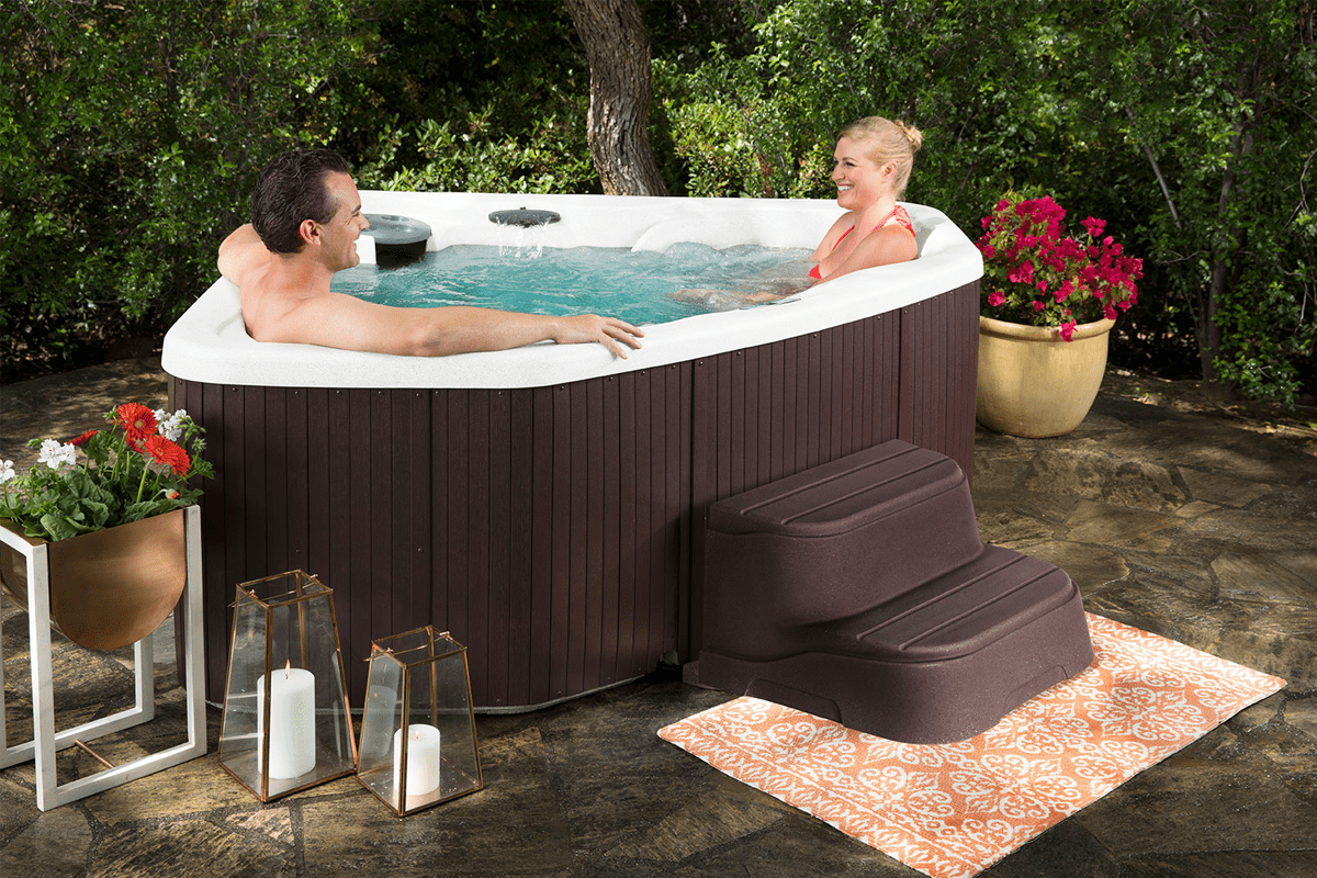 Lifesmart LS300 Plus 2-3 Person 17-jet Spa in Arctic White/Espresso