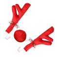 thumbnail image 4 of Christmas Reindeer Antlers Car Decoration Kit  Plush Rudolf Auto Reindeer And Red Nose Set With Jingle Bells  Car Reindeer Antlers Nose Set Cute Funny Reindeer Car Set, 4 of 8