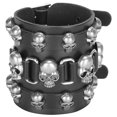 thumbnail image 5 of ESTINK Wrist Cuff Jewelry,Braided Bracelet Split Leather Adjustable Pin Buckle HandMade Vintage Skull Wrist Jewelry, 5 of 8
