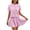 Pink, variant on Two Piece Sets for Women Summer Outfits Ribbed Knit Short Sleeve Tops and Lined Pleated Mini Skirt Sets