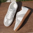 thumbnail image 6 of Women's Fashion Slip On Sneakers Comfortable Walking Skate Shoes Casual Lace Up Non Slip Trainers Footwear Black Size 9, 6 of 9