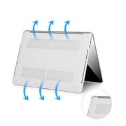 Techprotectus Hardshell Case for Apple 13 MacBook Pro, White Marble