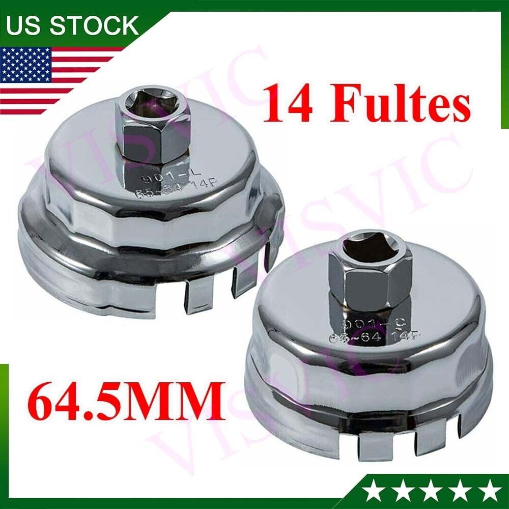 2pc Steel Oil Filter Wrench Tool for Toyota,Lexus,Scion 1.8L,2.0L-5.7L