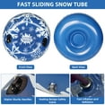 thumbnail image 3 of 120cm Dark Blue Snowflake Inflatable Snow Tube - Thickened PVC, Leak-Proof & Tear-Resistant with Sturdy Handles, Universal Size for Kids, Teens & Adults, Lightweight Portable Design for Winter Family, 3 of 7