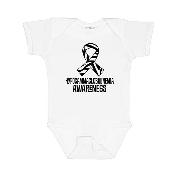 Inktastic Hypogammaglobulinemia Ribbon Boys or Girls Baby Bodysuit