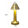thumbnail image 4 of Mistaha LEDs Decorative Desk Lamp USB Rechargeable Touching Control Eye-caring Artistic Nightstand Light for Bedroom, 4 of 8