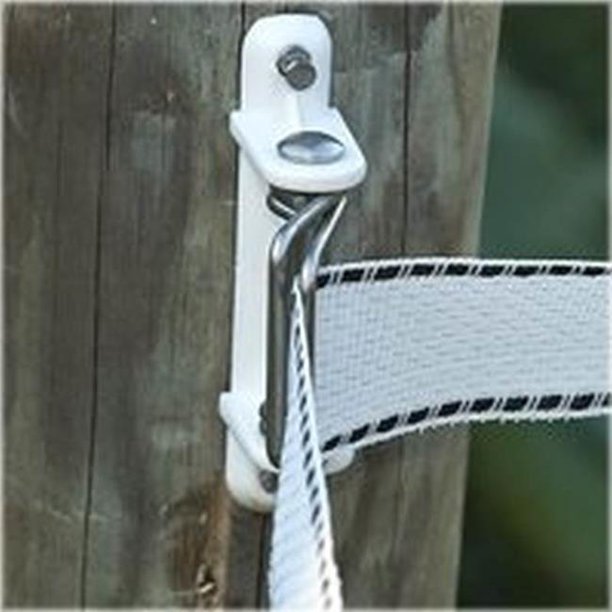 PAWPCFS Electric Fence Insulators, Wood Post, Polytape, White