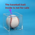 thumbnail image 4 of UDIYO Baseball Display Case Transparent Storage Durable Square Baseball Show Box Sports Supplies, 4 of 6
