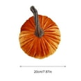 thumbnail image 6 of KCEHTA Velvet Pumpkins for Decorating Handmade Velvet Pumpkin Decor Super Soft Stuffed Pumpkin Artificial Pumpkins Halloween Thanksgiving Harvest Fall Home Decor, 6 of 6