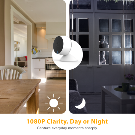 Baby Monitor With Camera and Audio, Laxihub 2K Vidoe Baby Monitor Camera M1T with 2 Way Audio Night Vision Crying & Motion Detection APP Control