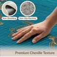 thumbnail image 6 of ODIKA 2'x3' Washable Accent Rug Nautical Theme Banded Turtle Motifs Details Ocean Entry Themed for Bedroom, Nursery, RV, Pet Friendly, Bedside Mat, 6 of 7