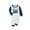 Blue, variant on Birdeem Matching Family Christmas Pajamas Set, Fashionable Print, European Style, Parent-child Dog Suit
