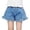 Sky Blue, variant on REDARER Girls Trendy Ruffle Chambray Denim Shorts, Lightweight Summer Outfit for Active Kids,11-12 Years