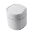 thumbnail image 2 of Cubo de basura de escritorio Sunnimix Blanco Mini 2L con tapa, 2 of 8