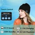 thumbnail image 4 of MAMOWEAR Bluetooth Beanie Hat, Unisex Beanies Cap Wireless Music Caps Unique Christmas Tech Gifts for Men Women Teen Boys Girls, 4 of 6