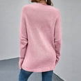 thumbnail image 5 of Aloohaidyvio Sweaters for Women,Fashion Women Solid Color Long Sleeve Pullove V-Neck Shirt Sweater Tops, 5 of 6