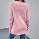 thumbnail image 5 of Suéteres para mujer Suéter de manga larga Pullove con cuello en V Camisa de color sólido de moda Suéter Tops Odeerbi  ODB-3, 5 of 9