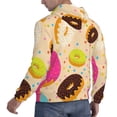 thumbnail image 6 of Naloa Donuts Men's Casual Hooded Collar Drawstring Hoodies Pullover Sweatshirts Casual Long Sleeve Shirts-Medium, 6 of 7