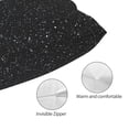 thumbnail image 3 of Fotbe Black Glitter Funda de Almohada Decorativa Estilo Occidental, Lujo en Algodón, Fundas para Almohadas King, Cojín Estampado para Decoración del Hogar-16"x24", 3 of 6