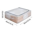 thumbnail image 3 of Underbed Storage Bag with Reinforced Steel Frame, Foldable Organizer Container with Handles and See-through Design for Easy Access, Ideal for Storing Clothing, Blankets, Toys, and S in, 3 of 9