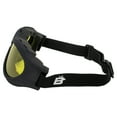 thumbnail image 3 of Birdz Eyewear Buzzard Padded Motorcycle Riding Goggle Fits Over Glasses Black Frame with Yellow Lens, 3 of 5