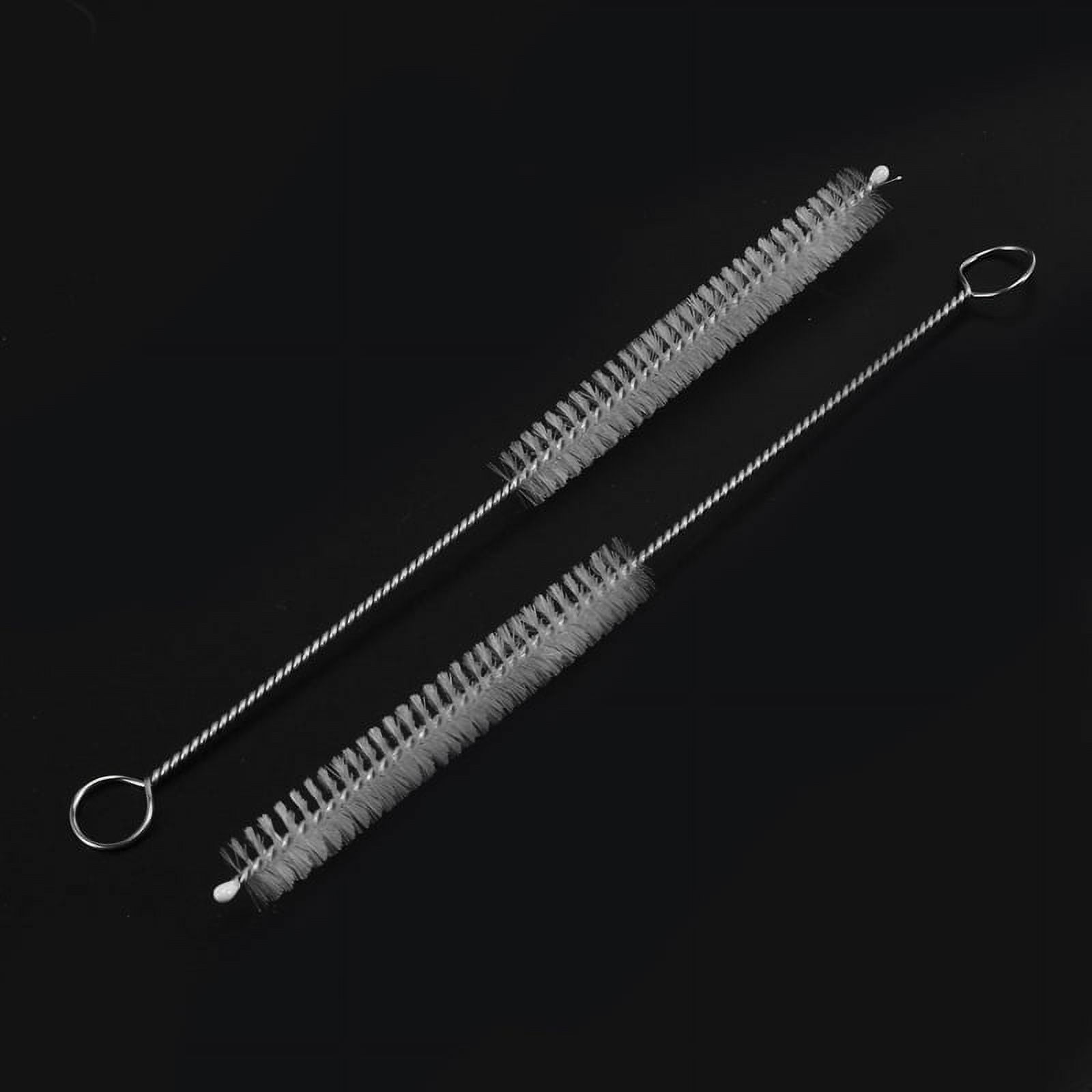 200 Pcs 10mm Dia Chemistry Test Tube Bottle Nylon Washing Brush Tool White