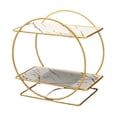 thumbnail image 3 of Organizador de encimera de baño, estante de almacenamiento, tocador de baño decorativo versátil Blanco, 3 of 9