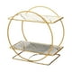 thumbnail image 3 of Organizador de encimera de baño, soporte para cosméticos, elegante bandeja de tocador, estante de almacenamiento para perfumes, cuidado de la piel y Blanco, 3 of 9