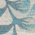 thumbnail image 7 of Serene Contemporary Botanical Ivory/Turquoise 5'3" x 7'3" Area Rug, (5' x 7'), 7 of 7