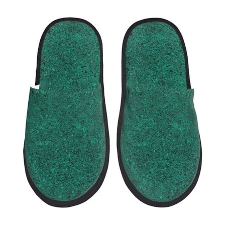 Balery Teal Marble Slient Indoor Furry Fleece Comfort House Shoes Soft Non-Slip Home Shoes Cotton slippers House Slippers-- Medium