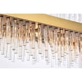 thumbnail image 5 of Dallas 42 inch rectangle crystal pendant in satin gold, 5 of 8