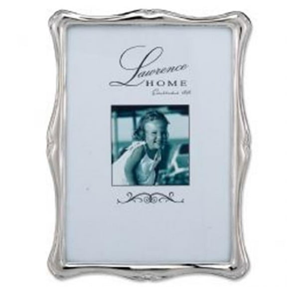 LawrenceFrames 5 x 7 in. Romance Picture Frame, Silver