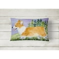 thumbnail image 2 of Dog Portrait/Landscape Painting Fabric Decorative Pillow, 2 of 3